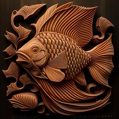 3D model st Pecilia fish (STL)